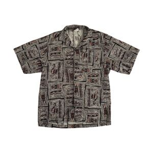 Fast Lane 90’s Tribal Patterned Short Sleeve Shirt